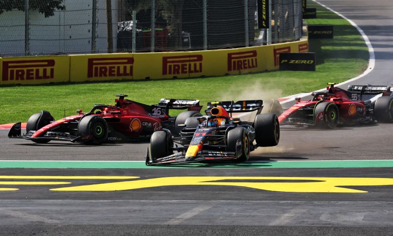Leclerc fala sobre o seu acidente com Pérez: "Não tinha para onde ir"