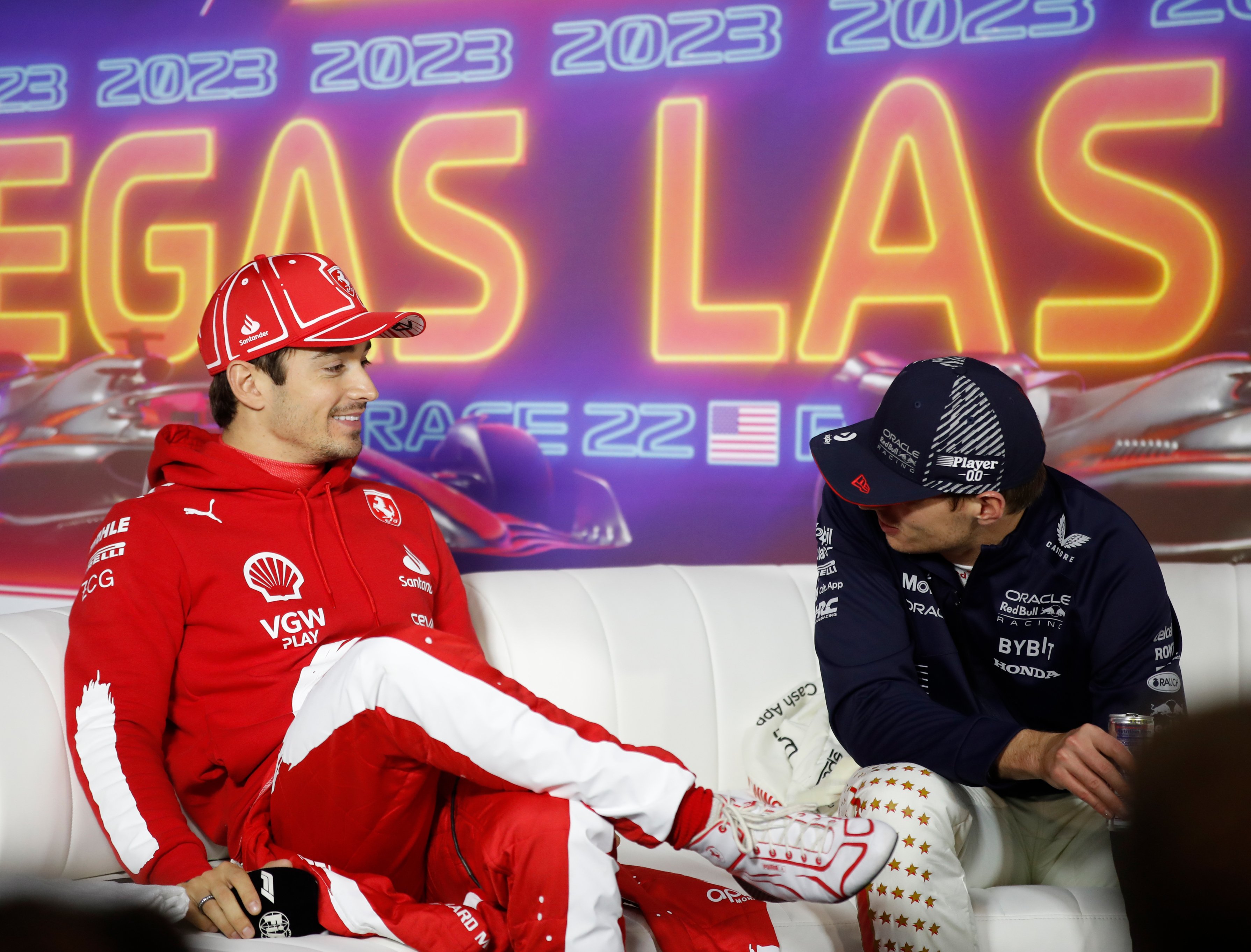 Las Vegas GP: Charles Leclerc fastest as Ferrari post one-two in