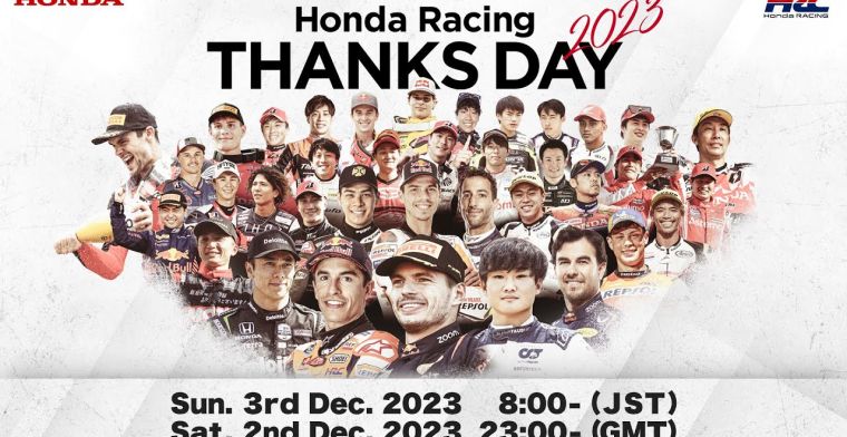 LIVE | Verstappen, Ricciardo, Perez and Tsunoda at Honda Thanks Day 2023