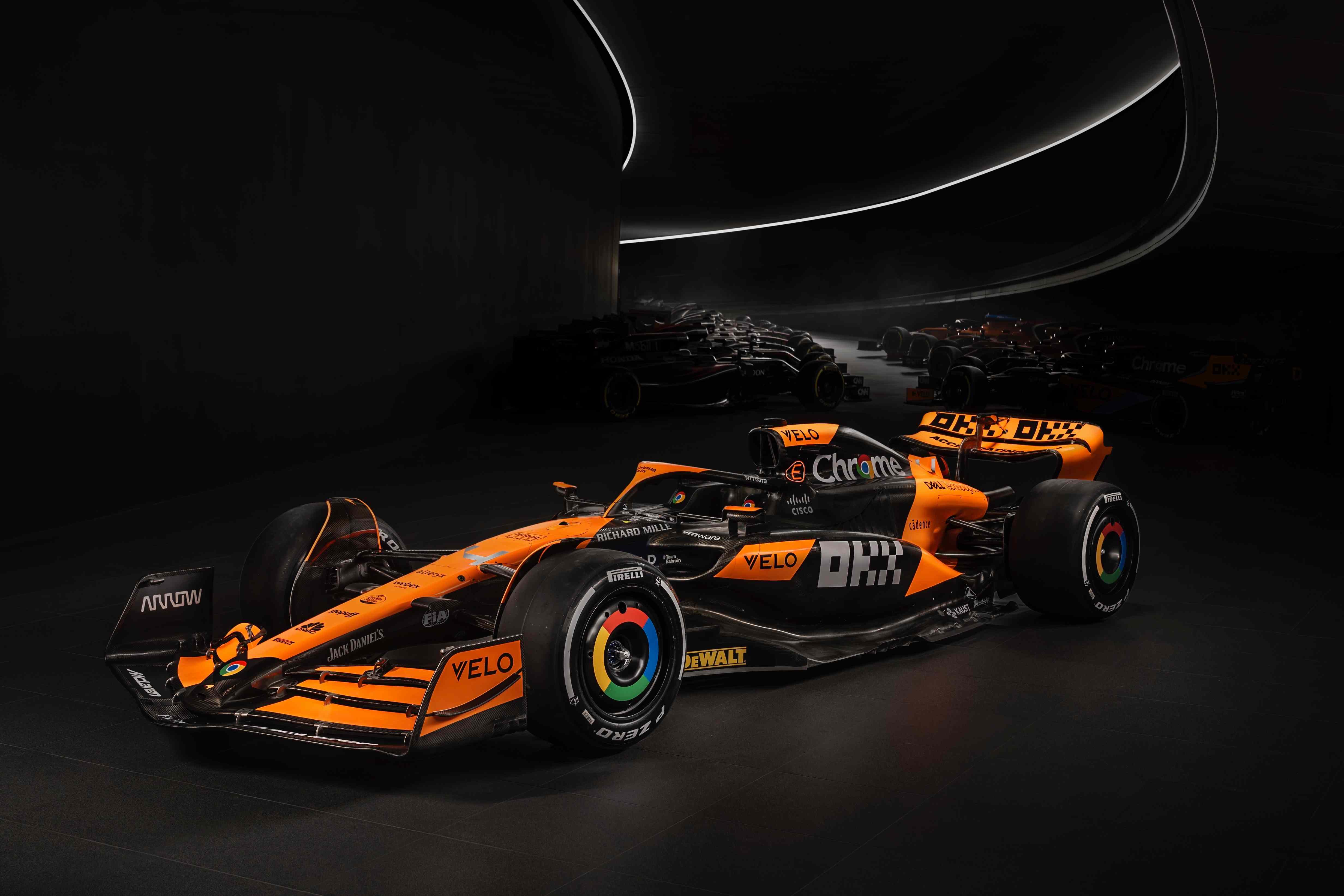 Spot the differences This has changed with the McLaren livery in 2024