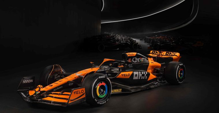 Las diferencias entre la decoración del McLaren 2023 y del McLaren 2024