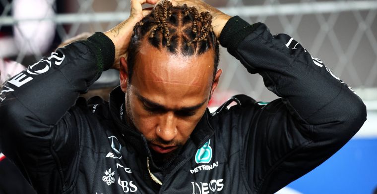 One of Hamilton's problems with the Mercedes W14 appears to be solved