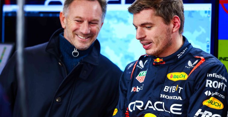 Red Bull-Teamchef Christian Horner gibt eine Erklärung ab