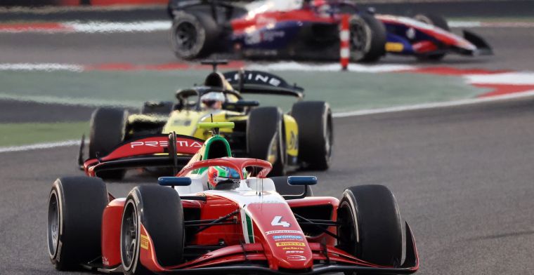 Antonelli scores points in Bahrain F2 feature race