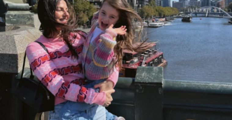 Kelly Piquet and Penelope 'debuting' in Australia and thoroughly enjoying themselves
