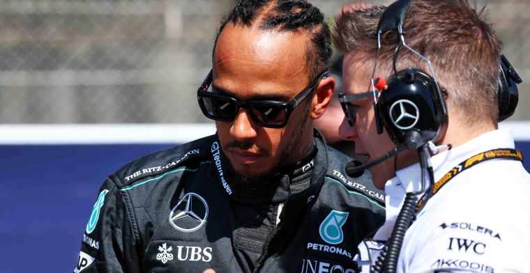 Hamilton defensive after question about Ferrari: 'People keep talking sh*t'