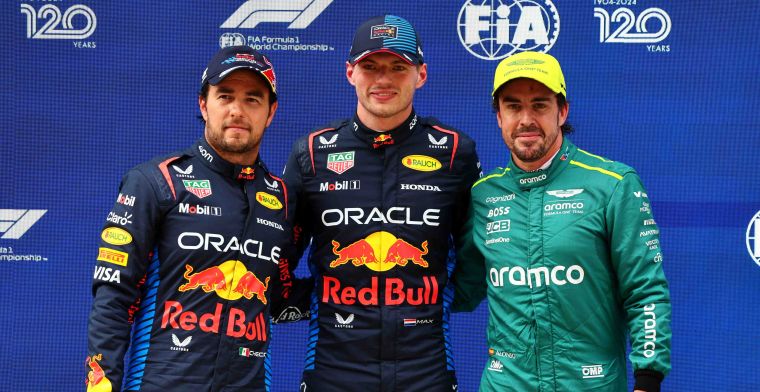 Provisional starting grid in China | Verstappen P1, Sainz stays put