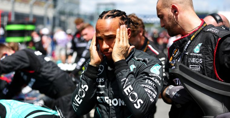 Hamilton perde o oitavo lugar na corrida de sprint após penalidade de tempo