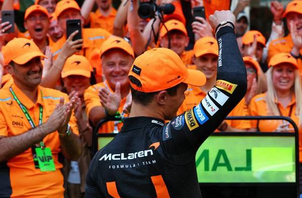 This is how Norris was congratulated by F1 drivers